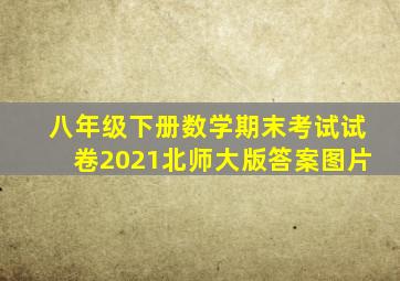 八年级下册数学期末考试试卷2021北师大版答案图片