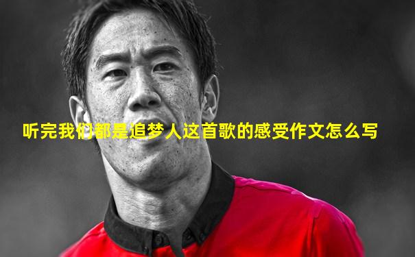 听完我们都是追梦人这首歌的感受作文怎么写