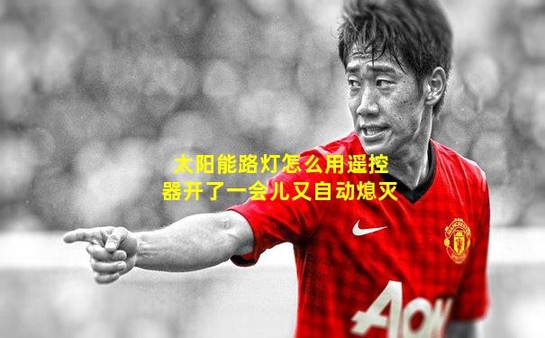 太阳能路灯怎么用遥控器开了一会儿又自动熄灭